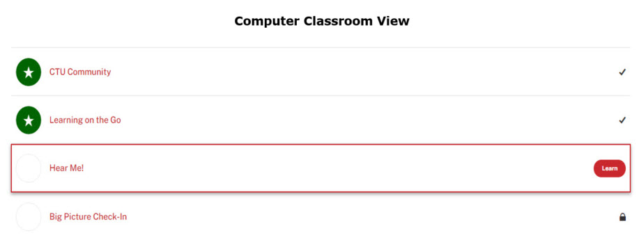 New intellipath assignment Computer List View